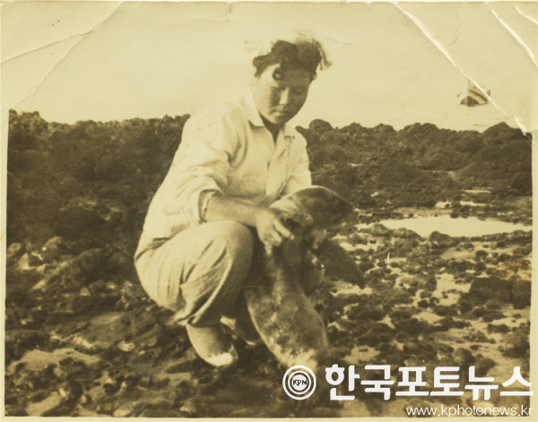 [크기변환](1-2)김공자_해녀와_새끼_강치(1950년대).png