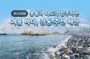 [랜선여행] 몽돌과 파도가 합주하는 겨울 바다, 강동·주전 해안